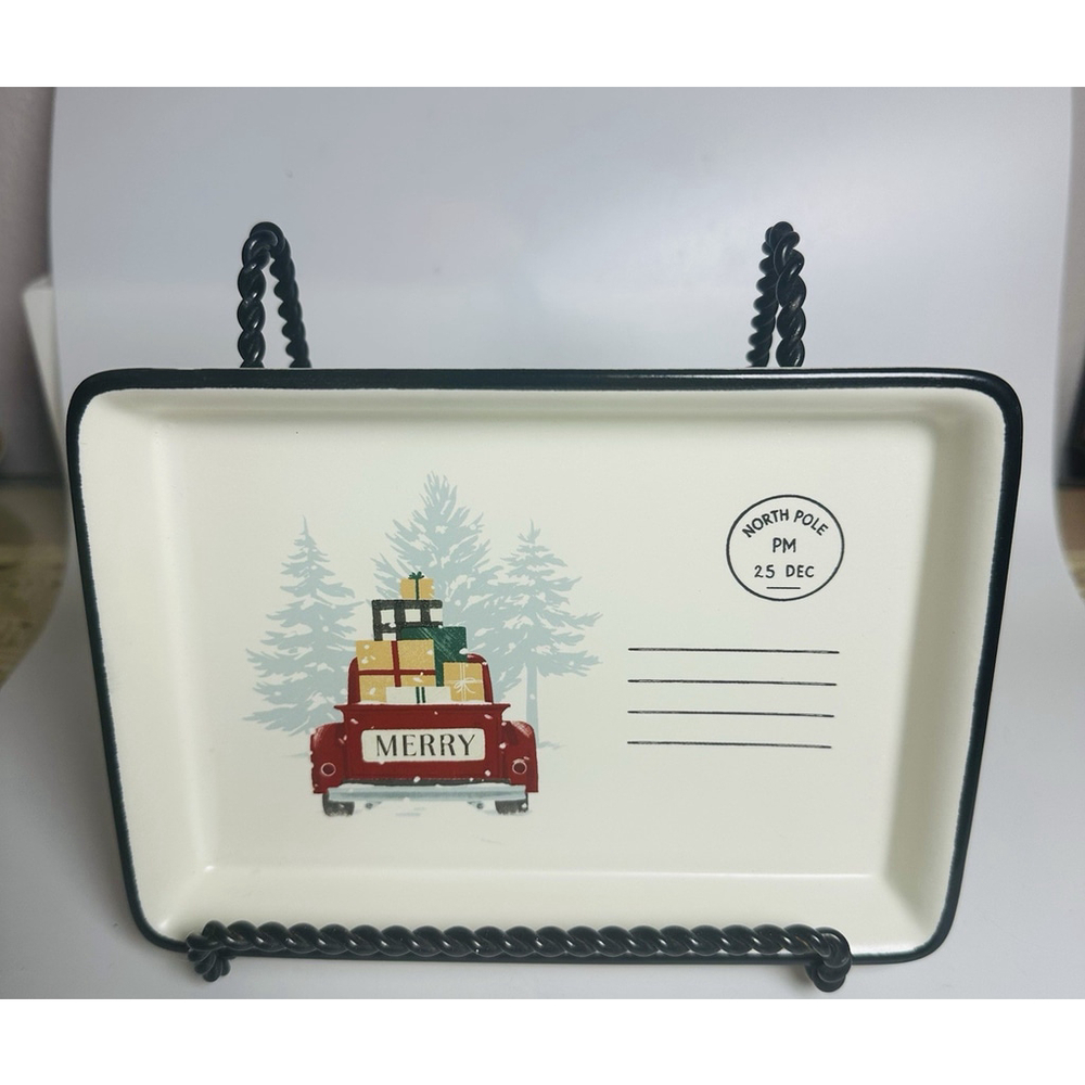 Hallmark Christmas Postcard Trinket Tray 2023 VIP